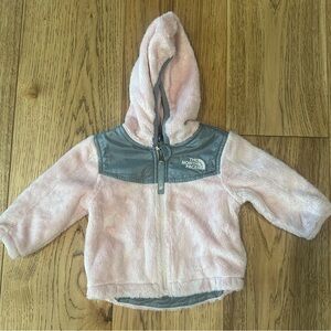 THE NORTH FACE• zip up baby girls jacket• BABY PINK
